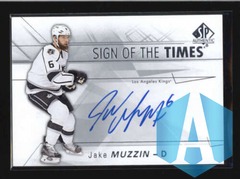 2016-17 SP Authentic #SOTT-JM Jake Muzzin Sign of the Times Autographs